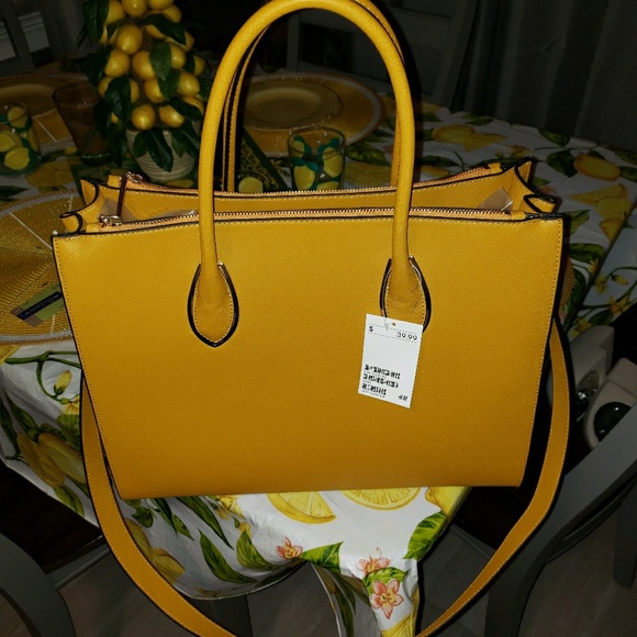 h&m mustard bag